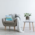 thumbnail image 3 of Stupell Industries Abstract Blue Landscape Square Decorative Printed Throw Pillow, 18 x 18, 3 of 4