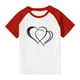 thumbnail image 3 of Blusas y camisas de manga corta con cuello redondo para niños y niñas, blusa de manga corta con estampado de cuello redondo, 3 of 7