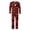 Brick Red-K, variant on Family Christmas Pajama Set Long Sleeves Round Neck Casual Pajamas Sets 2 Piece Tops Pants Fall Pjs Christmas Outfit
