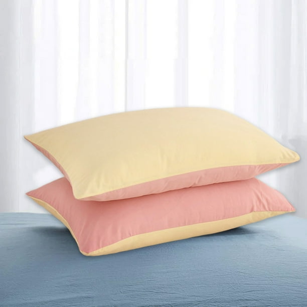 Juego De 2 Fundas De Almohada Estándar, Cierre De Sobre, Mezcla De Algodón, Suaves Y Transpirables, Para Decoración Del Hogar.,Vsgery