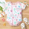 thumbnail image 5 of URMAGIC 3-Pack Newborn Infant Baby Girls Cotton Love Heart Short Sleeve Romper Bodysuit Jumpsuit Outfits, 5 of 13
