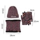 thumbnail image 2 of Bufanda guantes para pantalla táctil sombrero grande bufanda guantes conjunto gorro de calavera de punto grueso, 2 of 5