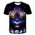 thumbnail image 1 of Nueva camiseta de moda con diseño de lobo Animal, camiseta de manga corta con cuello redondo, camiseta de lobo de dibujos animados para bebés, niños, camisetas casuales para niñas, camiseta 7T Gao Jinjia LED, 1 of 2