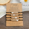 thumbnail image 3 of 4 Pcs Heart-shaped Matching Bracelets For Best Friend Family Women Mens, 3 of 4