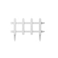 thumbnail image 2 of Linnome Plastic Garden Fence White Picket Edging for Lawns Flowerbeds Border Decorative Yard Barrier 19.7x16.5 Inch, 2 of 9