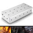 thumbnail image 4 of Caja De Ahumado Para Parrilla De Barbacoa Astillas De Madera Carbón Y Gas Barbacoa Carne Fumar Con Tapa Con Bisagras Methold HA022956-00, 4 of 7