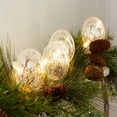 thumbnail image 3 of Home Seasonal Decorative 3.5" Ball Ornaments (Set Of 2 ) with Led Light String 4.5'L Glass, 3 of 3
