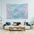 thumbnail image 4 of FREEAMG Animals World Map Tapestry Aesthetic Tapestry Wall Hanging for Home Decor 90" x 60" Inches, 4 of 6