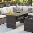 thumbnail image 2 of Signature Design by Ashley Easy Isle Patio Dining Table in Dark Brown and Beige, 2 of 11