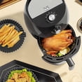 thumbnail image 5 of Pot en Silicone pour Friteuse à Air Chaud, 2 Pack Doublures Réutilisables en Silicone pour Friteuse à Air, Accessoires pour Friteuse à Air, Remplacement pour Doublure en Papier Parchemin Jetable (Noir & Bl), 5 of 5
