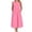 Pink, variant on Linen Midi Dresses for Women Crew Neck Sleeveless Dress with Pockets 2026 Summer Beach Dresses Cover Ups Loose Fit Casual Spring Sundress Travel Vacation Outfits