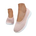 thumbnail image 3 of AUDeals Women's Orthopedic Sneakers, Woven Breathable Walking Shoes with Arch Support and Wide Fit Comfort (Pink, 7.5), 3 of 9