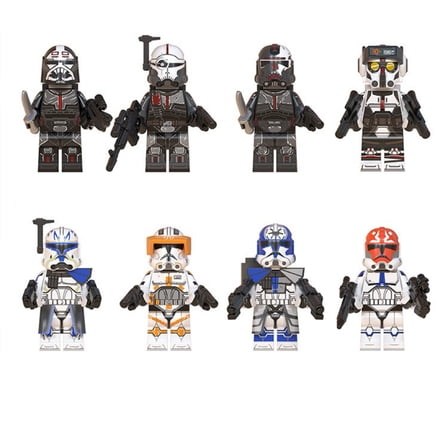 8 Pcs Action Figures Building Blocks Toys Set, Collectible 1.77 Inchs Minifigures Building Kits Awesome Gift for Kids Fans of the Character Building Toys