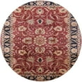 thumbnail image 1 of Ahgly Company Indoor Round Mid-Century Modern Saffron Red Oriental Area Rugs, 5' Round, 1 of 6