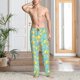 thumbnail image 2 of Fotbe Yellow Lemon Pantalones de Pijama para Hombre, Pantalones de Dormir, Pantalones de Casa con Cintura Ajustable y Bolsillos-X-Large, 2 of 6