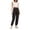 Black, variant on Women's Cargo Jogger Pants Elastic Waist Casual Tactical Tapered Utility Pants with Pockets