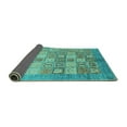 thumbnail image 2 of Ahgly Company Indoor Rectangle Abstract Turquoise Blue Modern Area Rugs, 3' x 5', 2 of 4