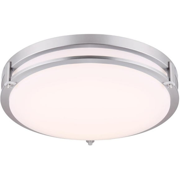 Gilda LED Flush Mount Light Fixture - Brushed Nickel, 29W, 16''