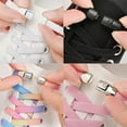 thumbnail image 4 of 8mm Wide Flat Elastic No Tie Laces with Press Lock for Sneakers All Ages, 4 of 6