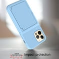thumbnail image 3 of Wallet Case for iPhone 12 Pro Max 2020, iPhone 12 Pro Max Cover with Card Slots, Allytech 2-Layer Rubber Anti-Scratch Heavy Duty Shockproof Anti-Slip Sleeve Case for iPhone 12 Pro Max 6.7", Blue, 3 of 6