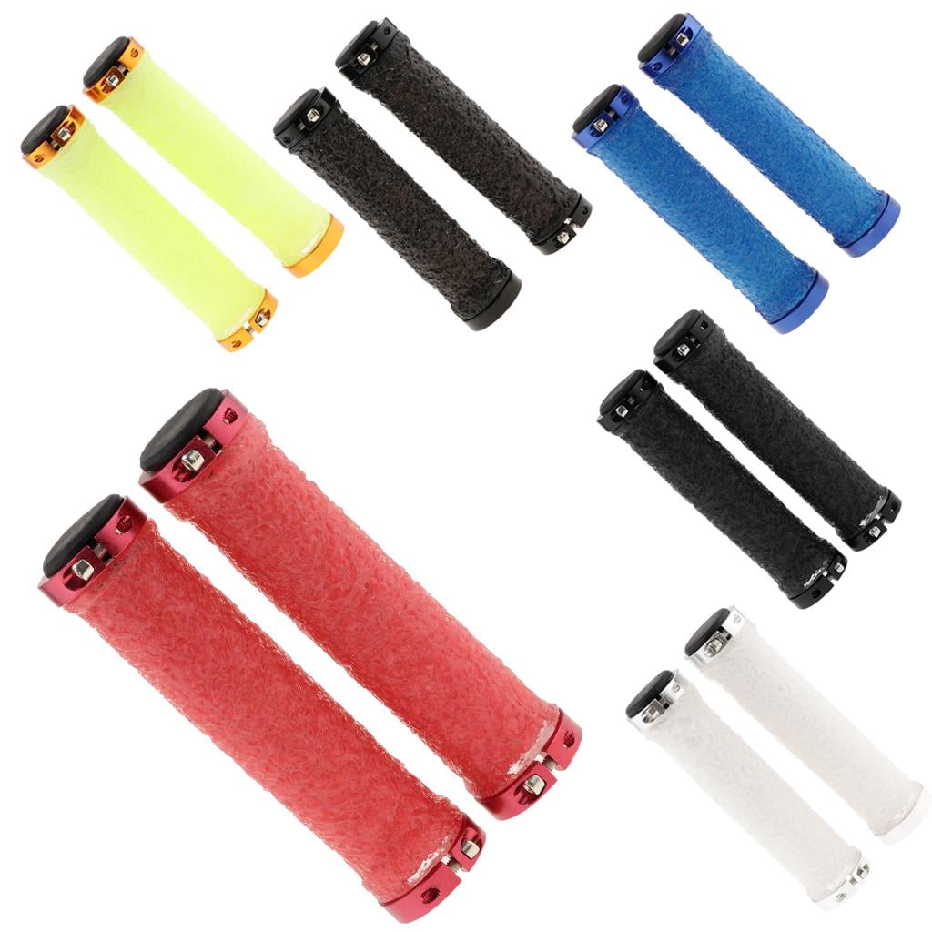 Bunblic Bike Handle Grips Bmx Mountain Handlebar Red Red