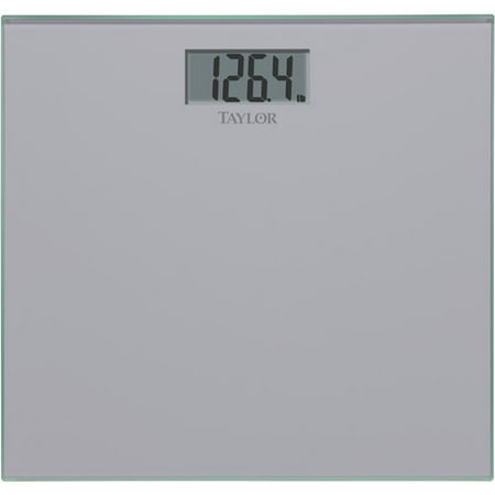 taylor tempered glass bath scale, silver - walmart taylor tempered glass bath scale, silver - walmart