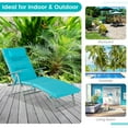 thumbnail image 2 of Spaco Outdoor Chaise Lounge, Outdoor Lounge Chair,Folding Chaise Lounge Chair Outdoor Reclining Chair for Backyard-Tuiquoise, 2 of 8