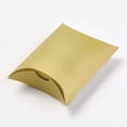 thumbnail image 4 of 100 pc Kraft Paper Wedding Favor Gift boxes Pillow golden 7.7x13x3.5cm, 4 of 4