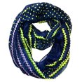 thumbnail image 1 of Peach Couture Chic Polka Dot And Chevron Sheer Infinity Loop Scarf, 1 of 1
