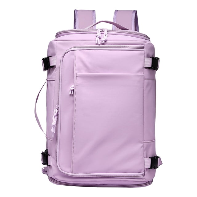 Sac à Dos de Voyage, Sac Cabine Grande Capacité, Sac à Dos de Rangement pour Ordinateur Portable, Structure à Compartiments Multiples avec Fente pour Chaussures et Grand Ouverture, Sac à Dos Portable Léger pour Voyage et Travail, Violet
