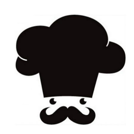 Chalkboard Decal For Kitchen Ashata Chef Beard Chalkboard Blackboard Wall Decal Sticker for Kitchen School Nursery Art Decor,Wall Decal, Wall Sticker ()