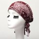 thumbnail image 3 of Gorro turbante para dormir con estampado de algodón elástico para mujer, 3 of 5