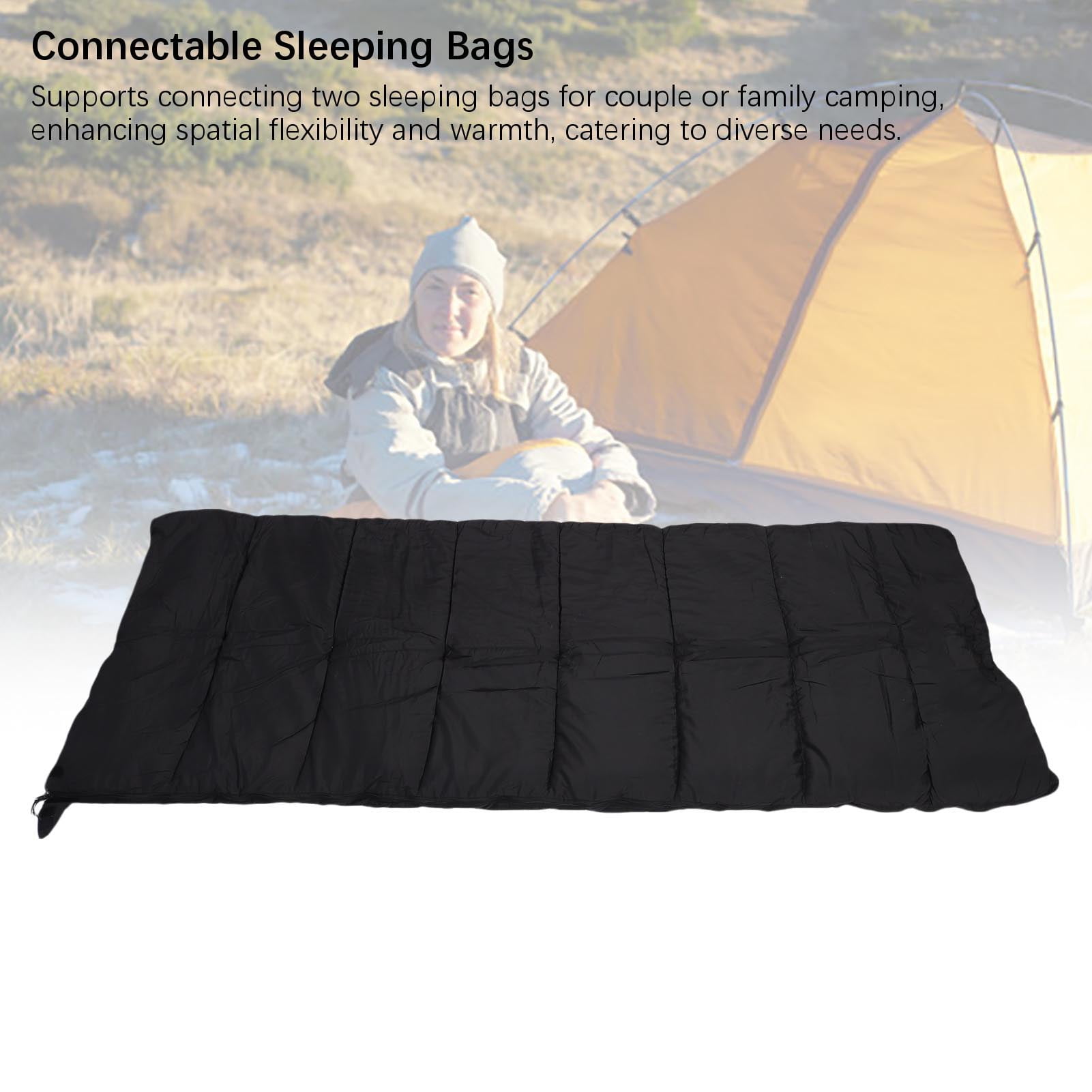 YAHHU Sleeping Bag for Adults Rectangular Envelope Portable Down Cotton Camping Gear for Spring Autumn Backpacking 86 x 31 inches / 218 x 78 cm