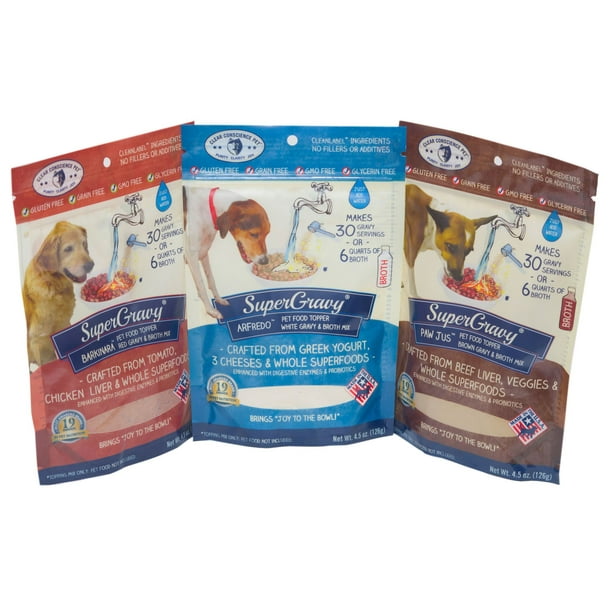 Clear Conscience Pet SuperGravy Natural Dog Food Gravy Topper Bundle, 3