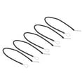 thumbnail image 1 of Unique Bargains 16' Plastic Retractable Spring Coil Strap Key Holder Stylus Cord, Black 5 Pack, 1 of 5