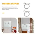 thumbnail image 4 of Miangastore Sign Hanging Hooks Wire Rope Hangers Silver 2Pcs 42.44X1.57X1.38Inch Stainless Steel, 4 of 8