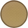 thumbnail image 1 of homeroots Décoration Intérieure 389487 Tapis Rond Beige et Marron Uni Intérieur Extérieur 8 Pieds, 1 of 1