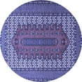 thumbnail image 1 of Ahgly Company Machine Washable Indoor Round Persian Blue Traditional Area Rugs, 5' Round, 1 of 4