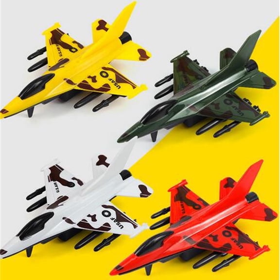 Ke1Clo 4PCS Airplane Toys for Toddlers 1-3, Pull Back Airplane Toys, Toddler Airplane Toys Christmas Gifts for Toddler Kids