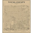 thumbnail image 3 of Clark 12x13 Black Modern Framed Museum Art Print Titled - Young County Texas - Clark 1897, 3 of 5
