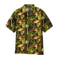 thumbnail image 3 of Camisa de manga corta con cuello abatible y botones para hombre, personalizada, de verano, con estampado 3D de setas de colores, para vacaciones, playa, 2024, 3 of 5