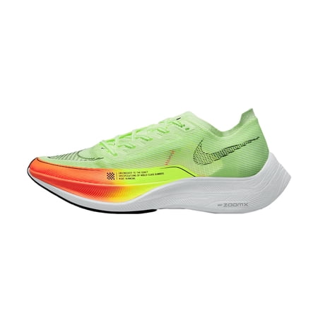 Nike ZoomX Vaporfly Next% 2 Barely Volt / Black - Hyper Orange CU4111-700 Men's Size 13