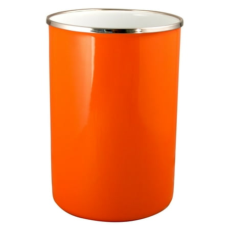 - Calypso Basics, Enamel on Steel Utensil Jar, Orange