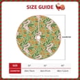 thumbnail image 2 of Salouo Snake And Floral Christmas Tree Skirt 48" Farmhouse Christmas Decorations Snowman Xmas Tree Skirt Tree Mat for Holiday Party Decor, 2 of 8