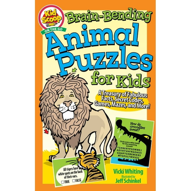 Brain-Bending Animal Puzzles for Kids : A Treasury of Fabulous Facts,  Secret Codes, Games, Mazes, and More! (Paperback) 