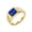 Gold Plated Blue, variant on Men's Stainless Steel Gemstone Signet Rings Fancy Cut Cubic Zirconia Simple Wedding Bands Gold Plated Plated Red Size 10