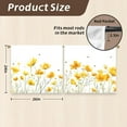 thumbnail image 2 of Kitchen Curtains (2 Pcs) Over Sink for Bathroom Window Cafe Basement Cortinas para Cocina Farmhouse Short Mini Curtain Flower Bee Summer Daisy Elegant Country Rustic Modern Cute - 26×24", 2 of 6