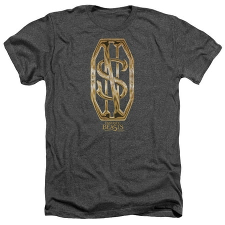Monogram Short - Fantastic Beasts - Scamander Monogram - Heather Short Sleeve Shirt - Medium