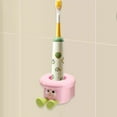 thumbnail image 5 of WeiLaiKeQi Toothbrush Holder Wall Mounted Bathroom Organizer for Hotel Home Accessories Pink, 5 of 8