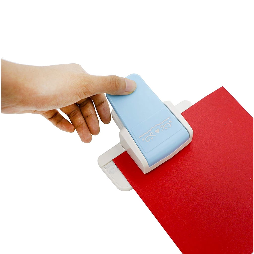 Border Punch Paper Edger Scrapbook Craft Card Making DIY Card Border Blue